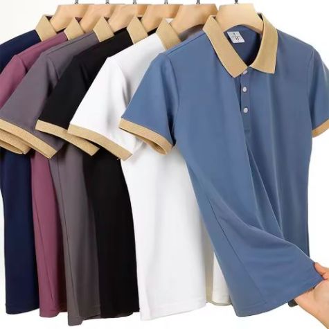 Casual Knitted Polyester Cotton Men Polo T-Shirt with Short Sleeves and Breathable Fabric Distributor, Wholesaler, Manufacturers, Suppliers, Exporters in Togo
