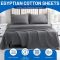 Dark Grey Queen Size Cotton Bedsheet Set Soft Breathable and Sateen Weave Distributor, Wholesaler, Manufacturers, Suppliers, Exporters in Navi Mumbai