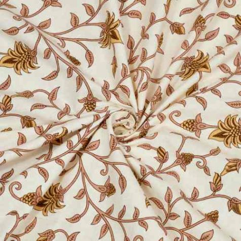 Luxury King Size Cotton Double Bed Sheet Set Beige and Brown Floral Design Distributor, Wholesaler, Manufacturers, Suppliers, Exporters in Togo
