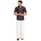 Premium Quality Plain Dupion Silk Shirt for Men in Slim Fit and Dark Brown Color Distributor, Wholesaler, Manufacturers, Suppliers, Exporters in Navi Mumbai