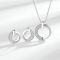 Trendy Geometric Design Jewelry Set for Women in Silver Plated Copper Including Necklace and Earrings Distributor, Wholesaler, Manufacturers, Suppliers, Exporters in Navi Mumbai