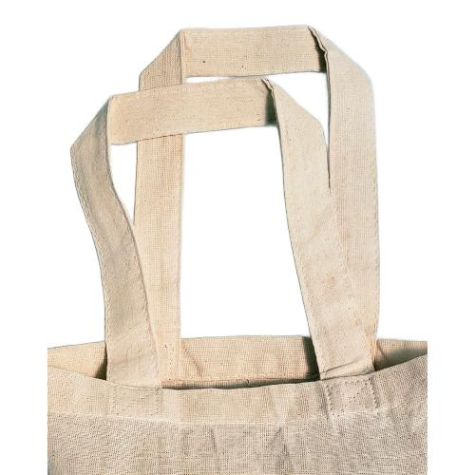 Small Cotton Book Bag Cream Color with Reinforced Handles Lightweight Distributor, Wholesaler, Manufacturers, Suppliers, Exporters in Navi Mumbai