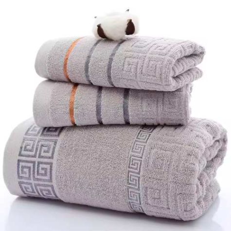 Soft and Skin Friendly Greek Key Cotton Towel Perfect for Hotels Gyms and Everyday Use Distributor, Wholesaler, Manufacturers, Suppliers, Exporters in Navi Mumbai