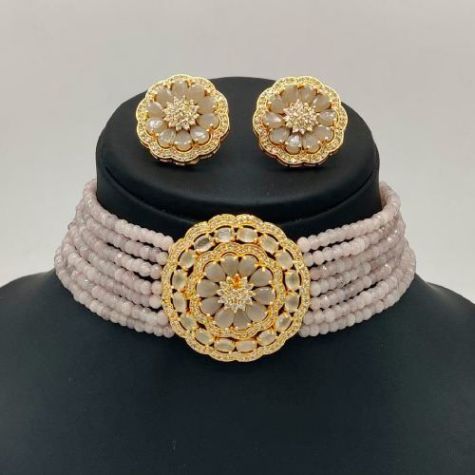 Stunning Imitation Necklace with Adjustable Size and Pearl Stones for Party and Festive Occasions Distributor, Wholesaler, Manufacturers, Suppliers, Exporters in Navi Mumbai