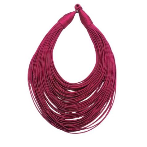 Stylish Maroon Strand and String Jewellery Necklace for Women Featuring Agate Stone and Thread Distributor, Wholesaler, Manufacturers, Suppliers, Exporters in Navi Mumbai